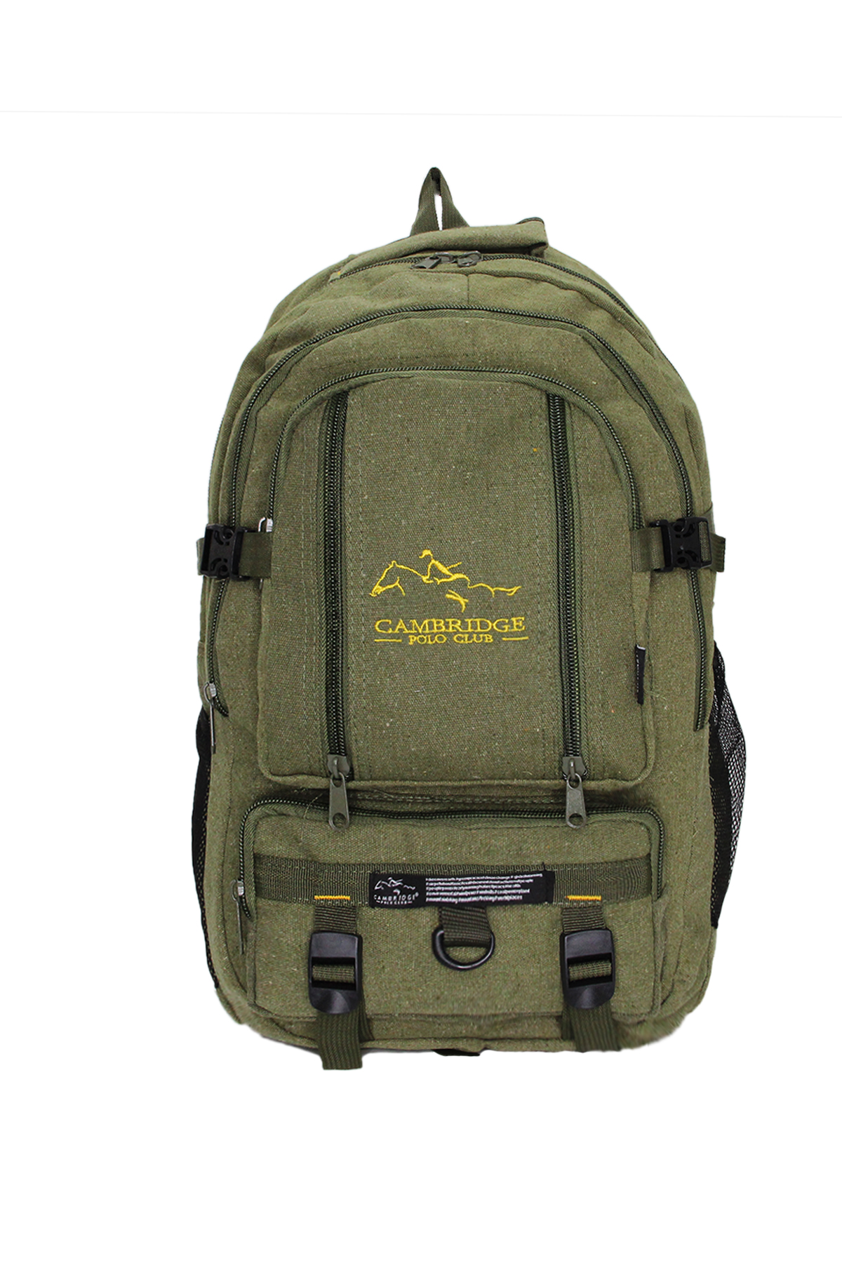 Cambridge Polo Club Kanvas Dağcı Sırt Çantası PLDGC90010 Haki Vizon